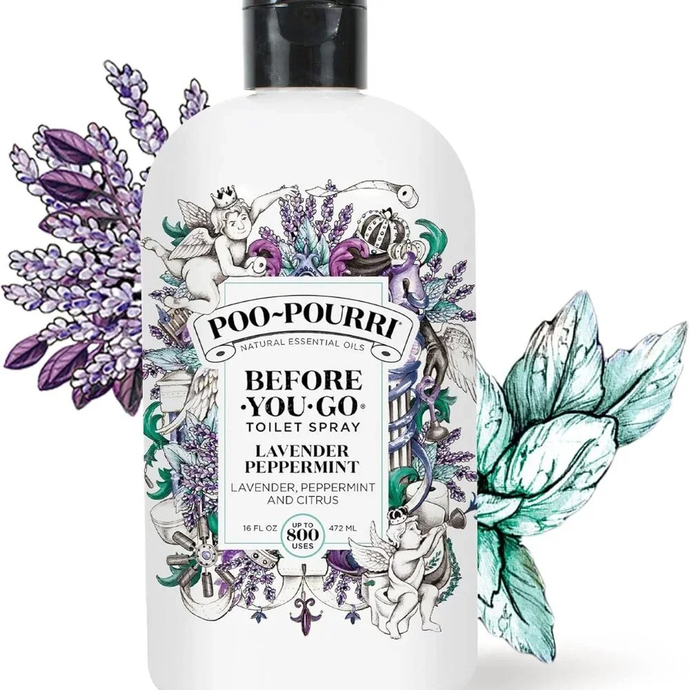NEW Set 2 Poo-Pourri Before You Go Toilet Spray Refill Lavender Peppermint 16oz